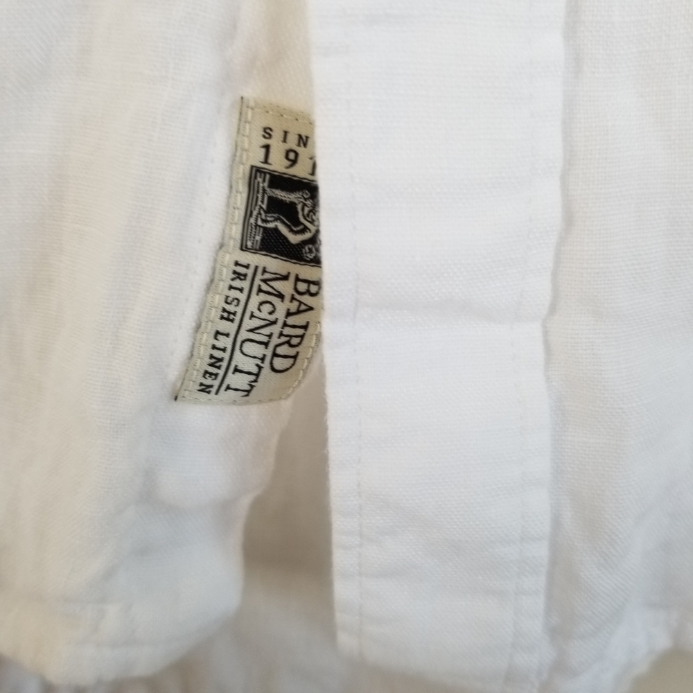 J Crew Baird McNutt Irish Linen Long Sleeve Shirt XXLT - Picture 7 of 8